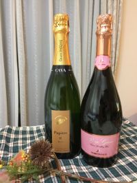 カヴァ・ピュピトレ・ブリュット と ロッソジョイア スプマンテ