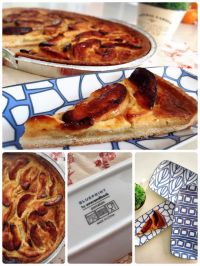 アップル&ハニークリームタルトをoverandbackのプレートで