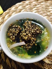 古代米煎餅でおこげスープ