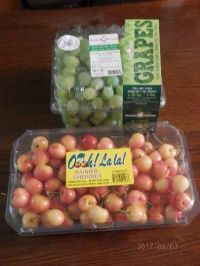 6/3(土)9時半過ぎの多摩境情報です。【レイニアチェリー、グリーンシードレスあり！】