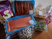 12月1日(金)刺身用天然赤海老とアトランティックサーモン他買いました♪