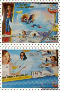 ワンダーウーマンと透明ジェット