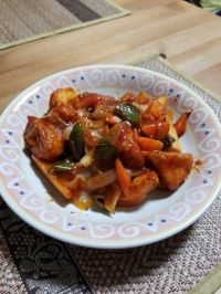 若鶏の竜田揚げで酢豚ではなく、酢鶏☆