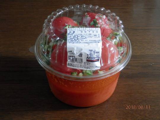 デリカ新商品『まるごとトマトのガスパチョ』