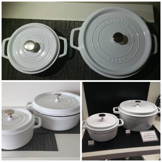 9/6午前STAUB ラウンドココット ホワイト