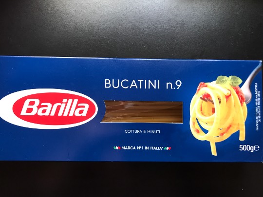 Barilla BUCATINI n.9 バリラ ブカティーニ n.9 500g ¥98 