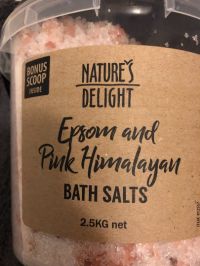 エプソムアンドピンクヒマラヤンバスソルトの開け方