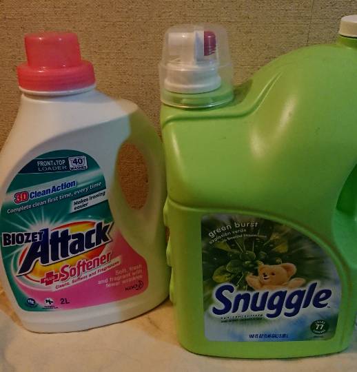 柔軟剤と洗剤