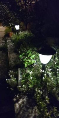 LEDソーラーライト８本入り