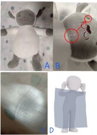 スワドルおくるみセット(ぬいぐるみ付き)