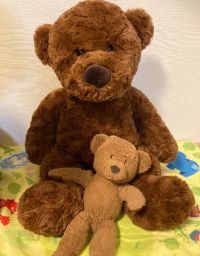 もふもふ　くまのぬいぐるみ63センチ（FLUFFY BEAR 25インチ）