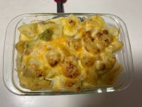 ベーコンマック＆チーズでグラタンリメイク！