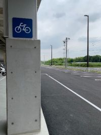 6月18日(金曜日)　守山倉庫店｜GSからの立体駐車場へのルート(通路)...