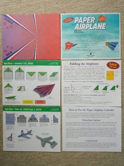 紙飛行機だけどカレンダー