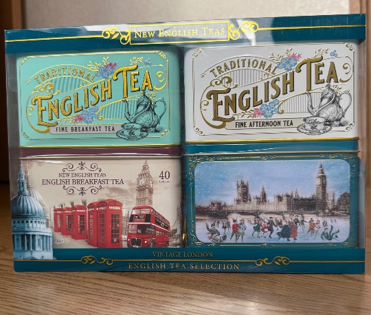 NEW ENGLISH TEAS 缶入りティーバッグ240pcs 