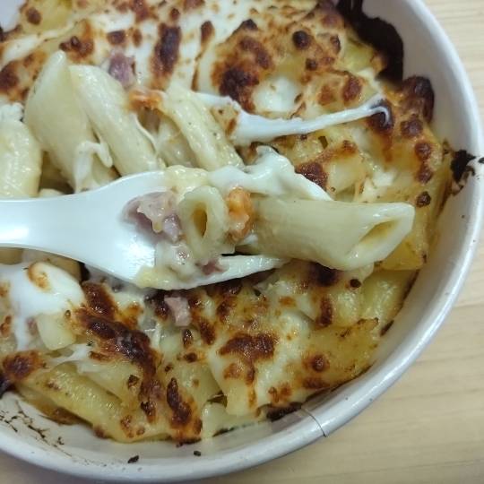 クラムチャウダーペンネグラタン（フードコート）