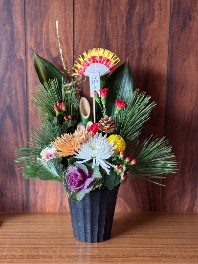 迎春フラワーアレンジメント