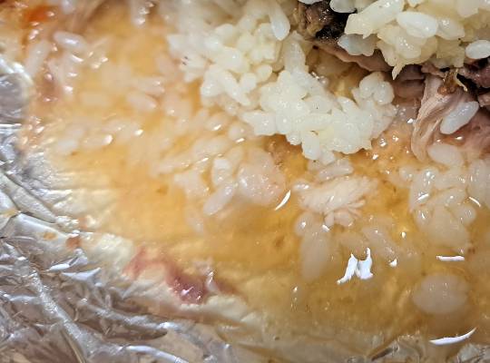 『ローストコカトリスのピラフ詰め』の冷蔵ロティサリーチキンバージョン