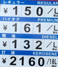 ガソリンスタンドの値段