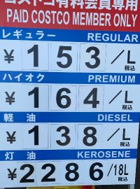 ガソリンスタンドの値段